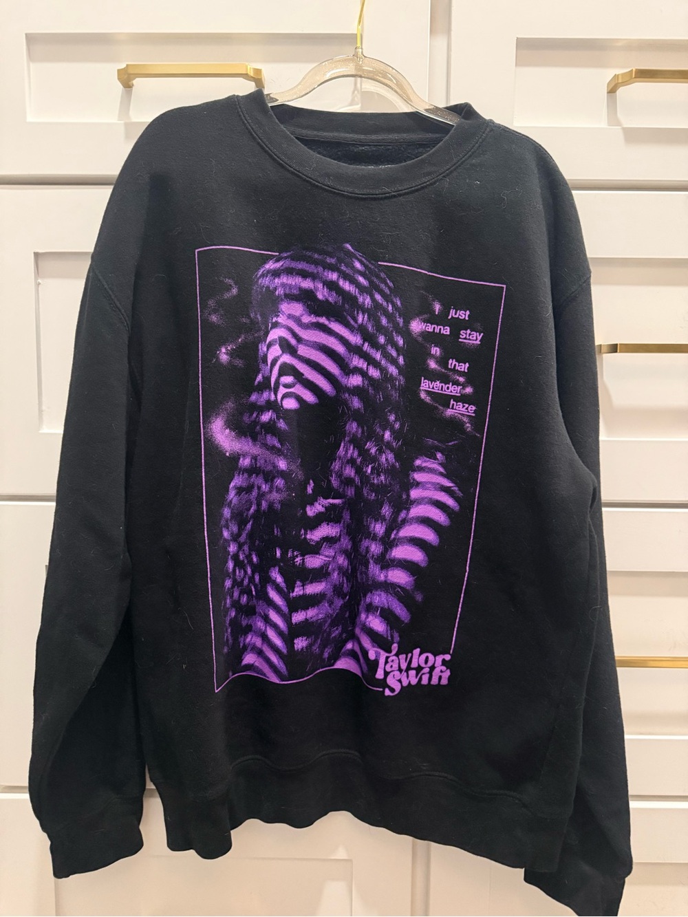 Taylor swift official merch midnights black crew neck